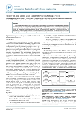 Review on IoT Based Dam Parameters Monitoring System