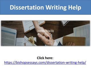 Dissertation Writing Help
