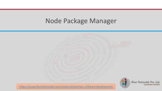 An Introduction of Node Package Manger (NPM)