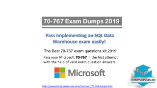 Microsoft 70-767 Exam Question Answers | Latest 70-767 Dumps