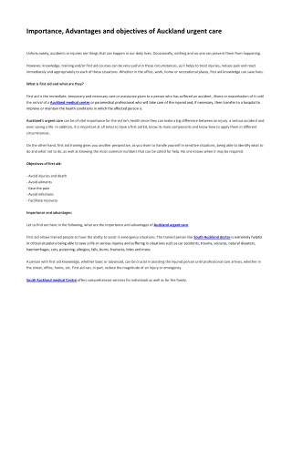 GP south Auckland – Comprehensive medical services