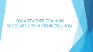 Yoga Teacher Training Scholarships | Yoga TTC Scholarships