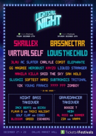 Skrillex, Bassnectar And More To Play Lights All Night New Year's Weekend