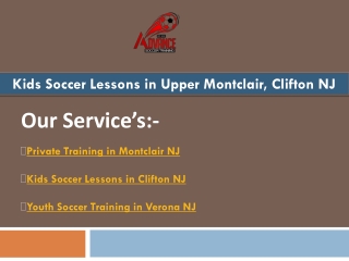 Group Soccer Lessons in Nutley NJ