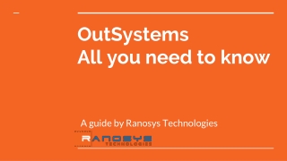 OutSystems - All you need to know