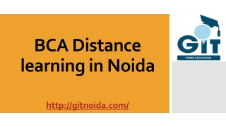 BCA Distance learning in Noida