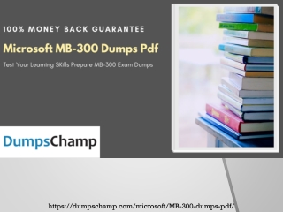 Microsoft MB-300 Dumps Pdf - Institution For Perfection