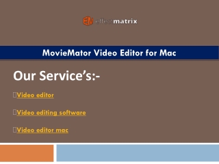 Video editor mac