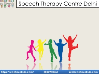 Speech Therapy Centre Delhi