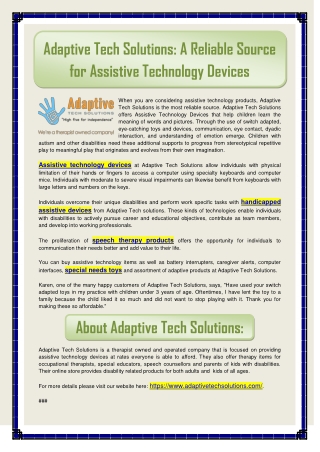 Speech Therapy Products