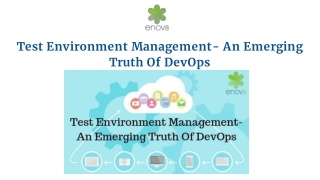 Test Environment Management- An Emerging Truth Of DevOps