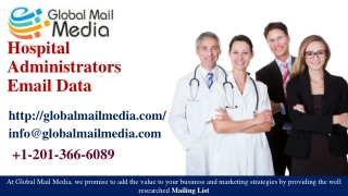 Hospital Administrators Email List