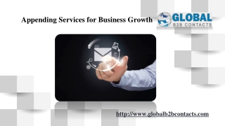 Appending Services for Business Growth