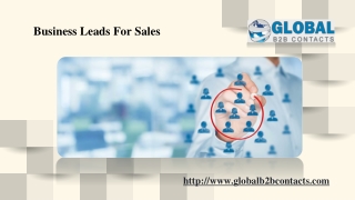 Business Leads For Sales