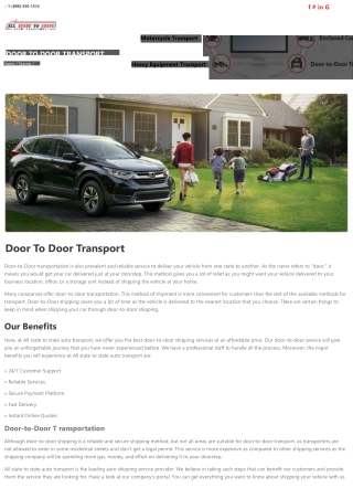 door to door auto transport Service