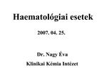 Haematol giai esetek