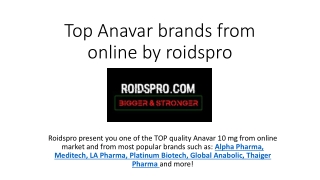 Top Anavar brands for sale - roidspro