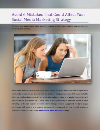 Avoid 6 Mistakes That Could Affect Your Social Media Marketing Strategy