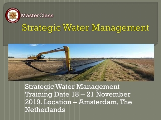 Strategic Water Management Training