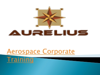 Aerospace corporate training
