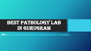 Best pathology lab in Gurugram