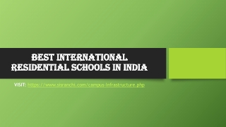 Best International residential schools in India