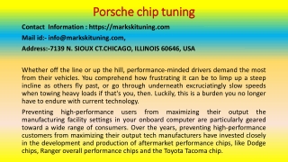 In 10 Minutes, I'll Give You The Truth About Porsche chip tuning