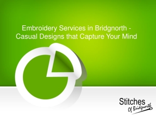 embroidery services in Bridgnorth