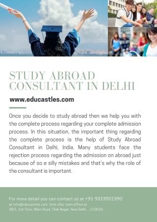 EduCastles - Leading Study Abroad Consultant in Delhi, India