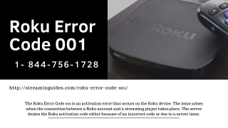 Quick Fix Error Code 001 for Roku