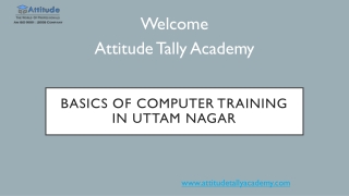 Best Basics of Computer Training in Uttam Nagar