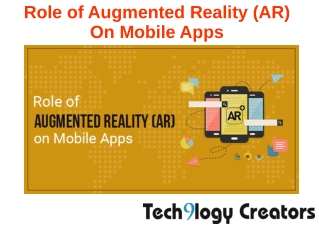 Role Of Augmented Reality (AR) On Mobile Apps