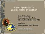 Novel Approach to Soldier Flame Protection