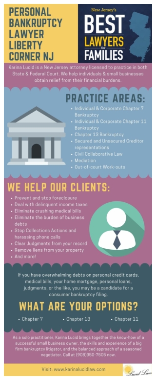 Personal Bankruptcy Lawyer Liberty Corner NJ | Karina Lucid