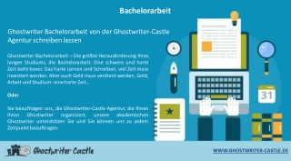 Bachelorarbeit - Ghostwriter Castle