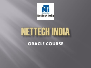 Oracle course