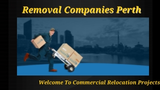 Removal Companies Perth