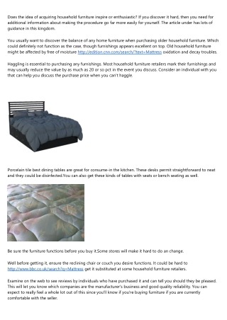 Household furniture Tips You Should Know Of