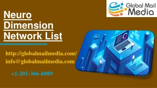 Neuro Dimension Network List