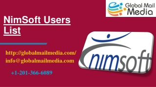 NimSoft Users List