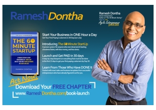 Ramesh Dontha's "The 60 Minute Startup" - Start A Business In 30 Days Or Less