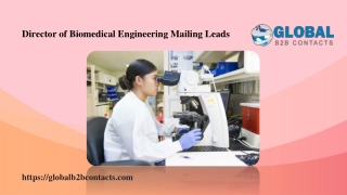 Director of Biomedical Engineering Mailing Leads