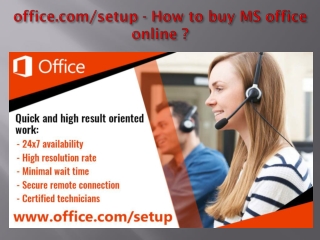 office.com/setup - How to buy MS office online ?