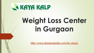 Weight Loss Center in Gurgaon-Dr Anjana Kalia