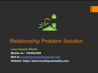 Relationship Problem Solution