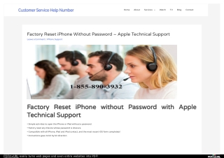 Apple iPhone Technical Support Number 1-855-890-3932 USA