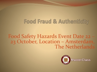 FOOD FRAUD TRAINING