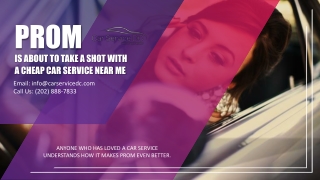 Prom is About to Take a Shot With a Cheap Car Service Near Me