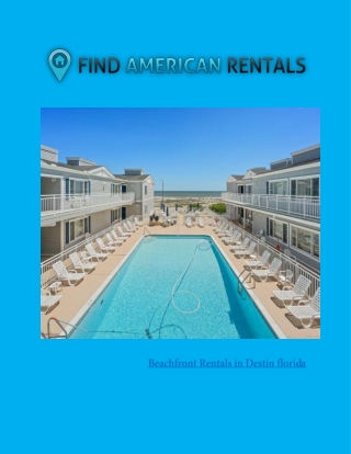 Beachfront Rentals in Destin florida