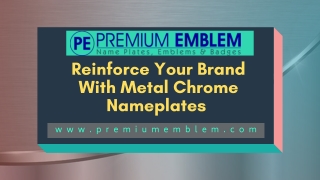 Get High-Quality Metal Chrome Logos, Badges And Emblem